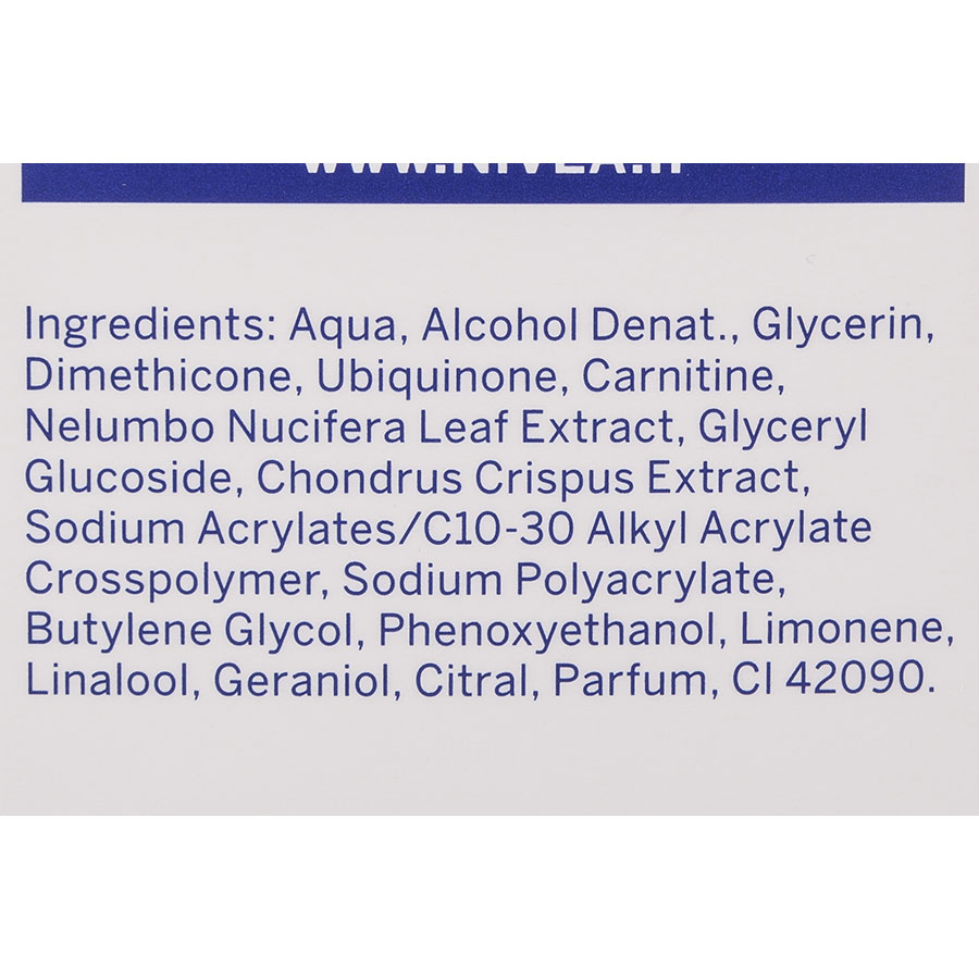 Nivea Good-bye cellulite, gel-crème fermeté - Liste des ingrédients