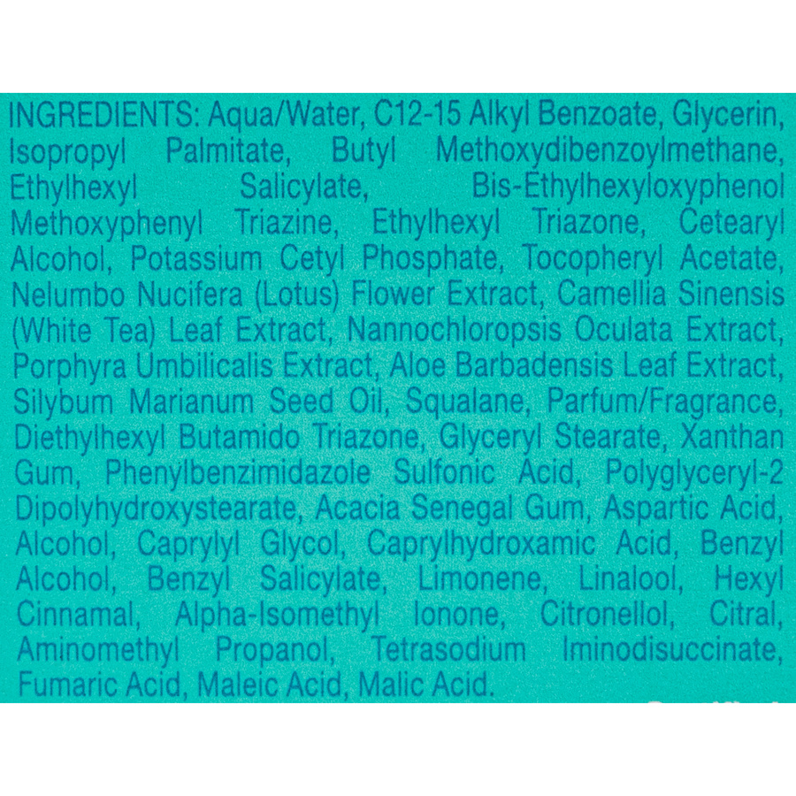 Rituals Invisible sun protection face cream 50+ - Liste des ingrédients