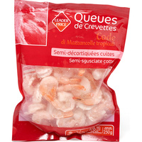Leader Price Queues de crevettes cuites