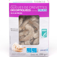 Picard Queues de crevettes décortiquées « cocktail » crues