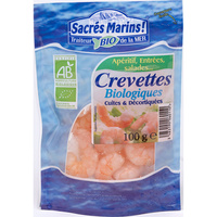 Sacrés marins Crevettes biologiques cuites
