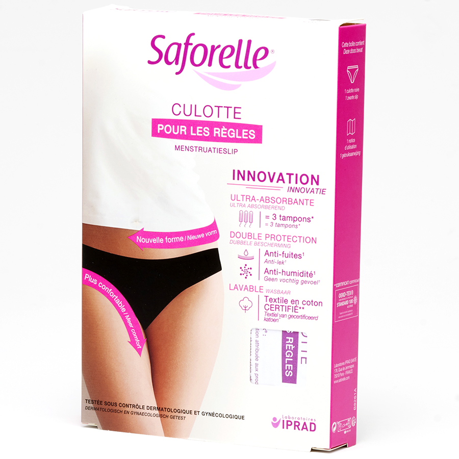 Culottes Menstruelles Tiichoo Lot De 3 - Taille Haute - Absorption Jusqu'à 50 Ml - Pour Flux Abondant - Lavables