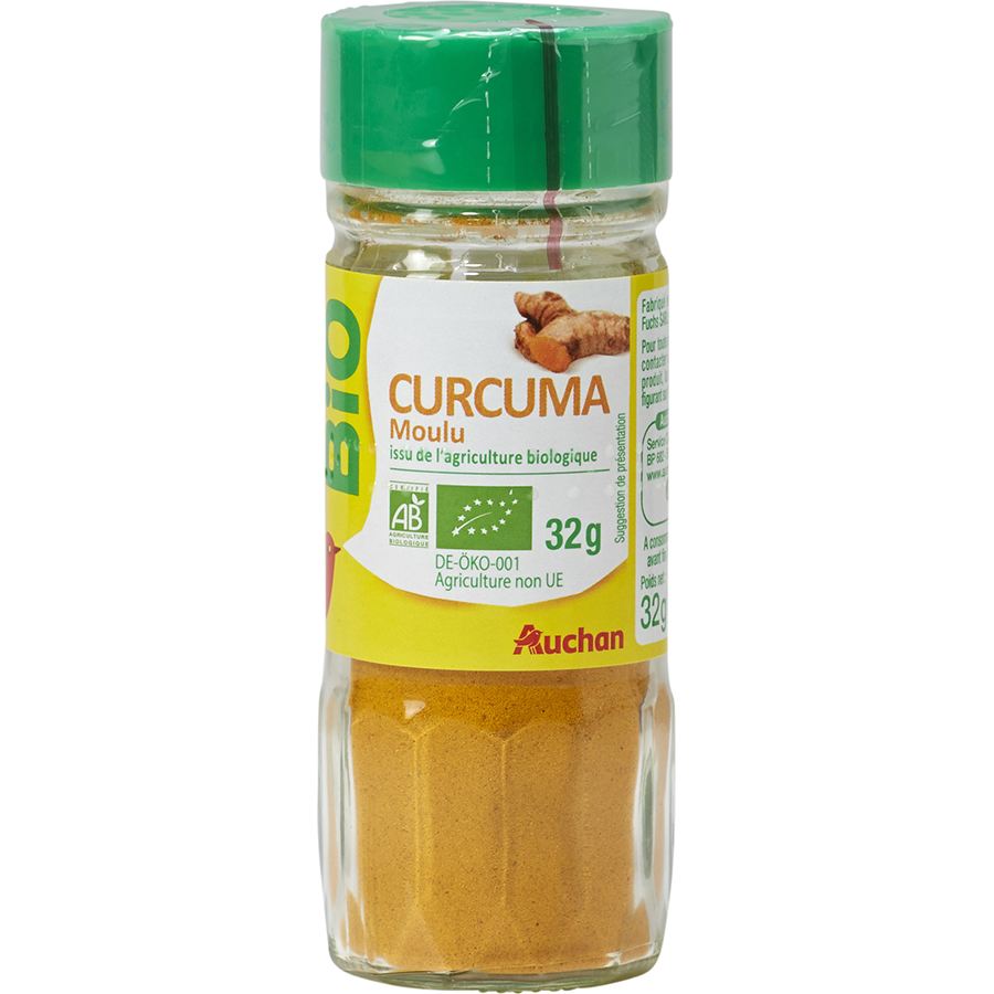 Auchan bio Curcuma moulu bio