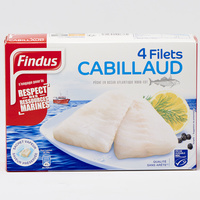 4 filets cabillaud Findus