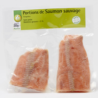 Portions de saumon sauvage Pouce levé (Auchan)