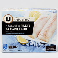 4 cœurs de filets de cabillaud U Saveurs