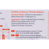 Elmex Anti-caries original - Liste des ingrédients