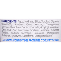 Zendium Protection complète - Liste des ingrédients