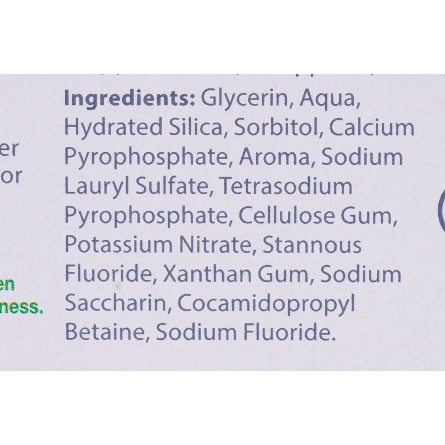 Colgate Total active prévention - Liste des ingrédients