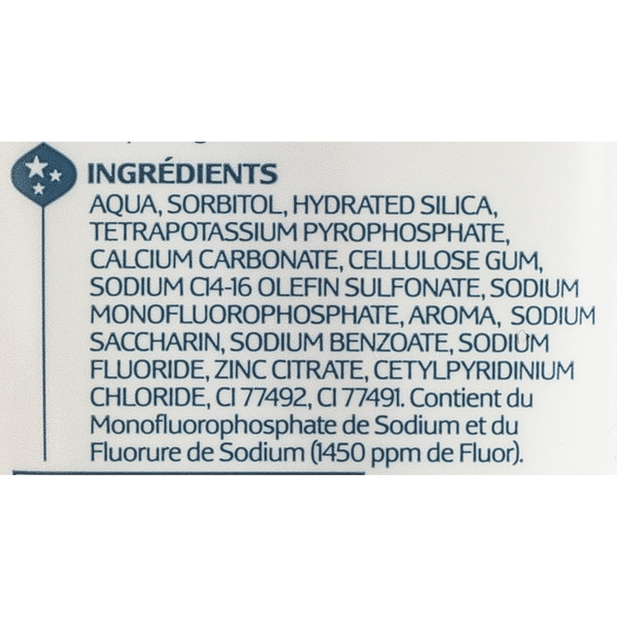 Dentamyl (marque repère E.Leclerc) Expert 8 en 1 - Liste des ingrédients