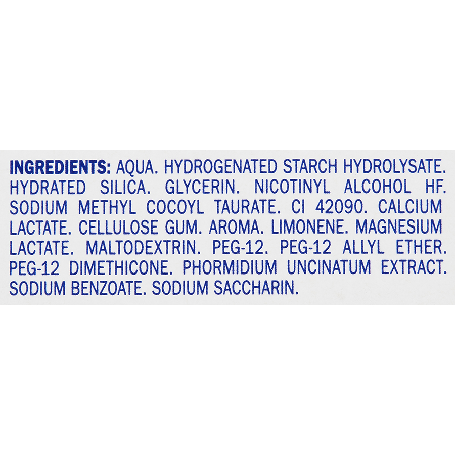 Elgydium Gel dentifrice multi-actions - Liste des ingrédients