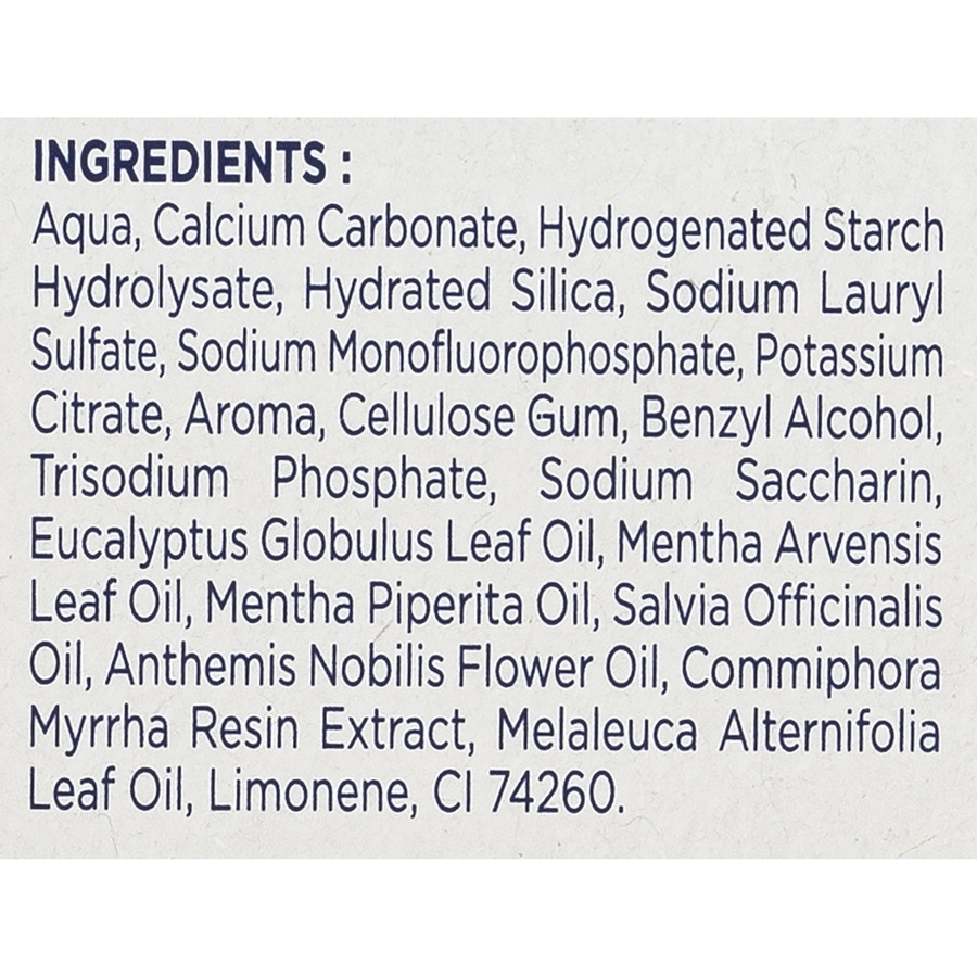 Signal Protection caries - Liste des ingrédients
