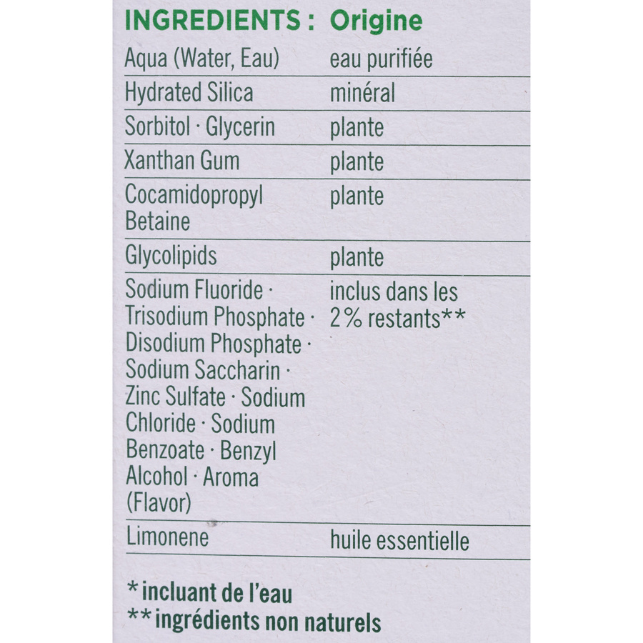 Vademecum Expert complet 10 - Liste des ingrédients