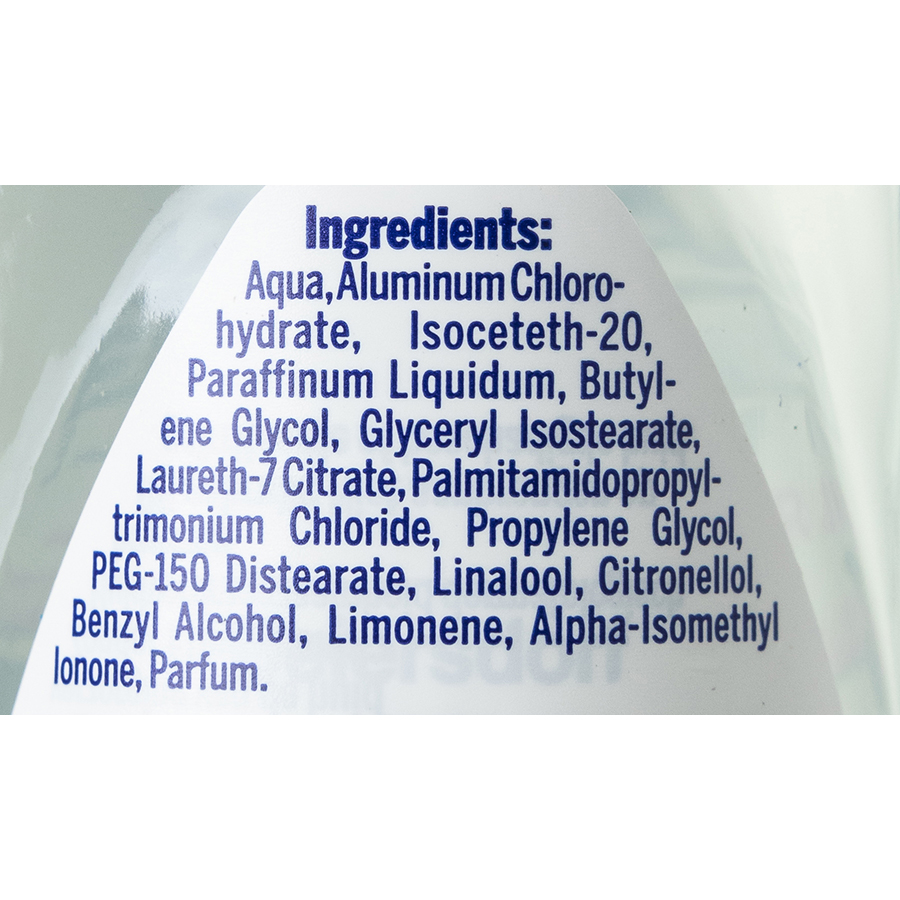 Nivea Black & White Invisible Original - Liste des ingrédients