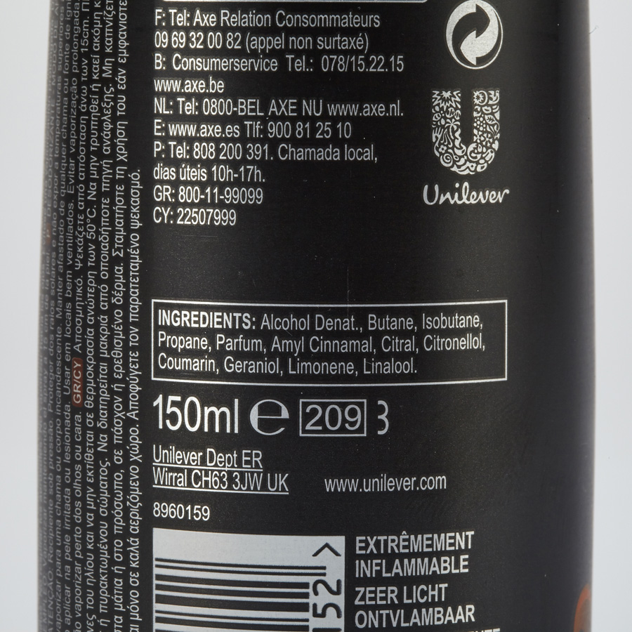 Test Axe Dark Temptation Déodorants et antitranspirants pour hommes