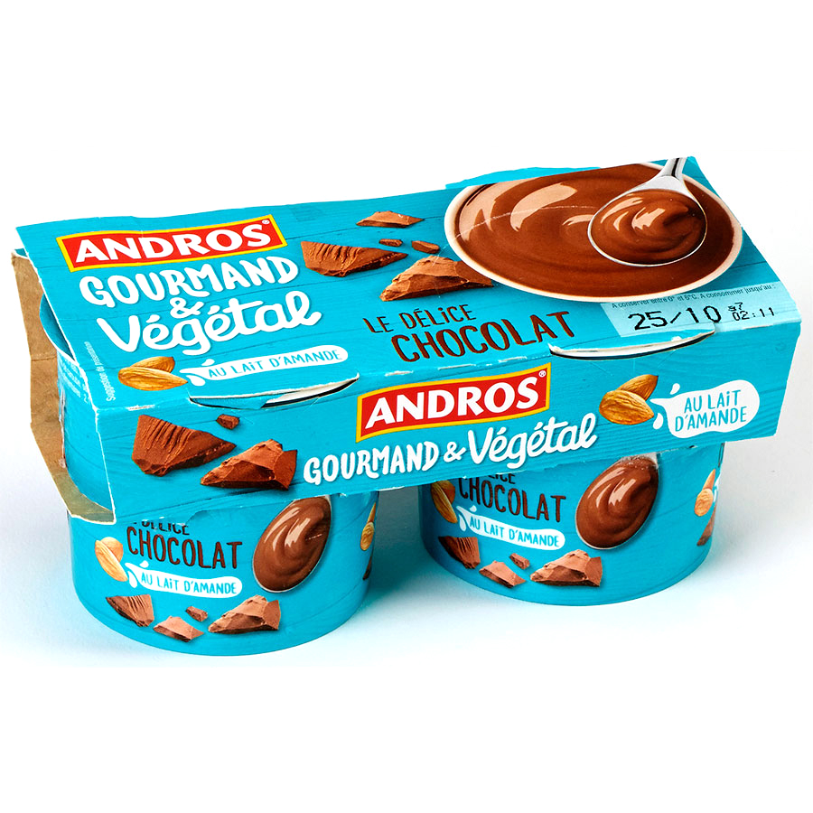 Andros Gourmand & Végétal - Le délice chocolat au lait d’amande - 