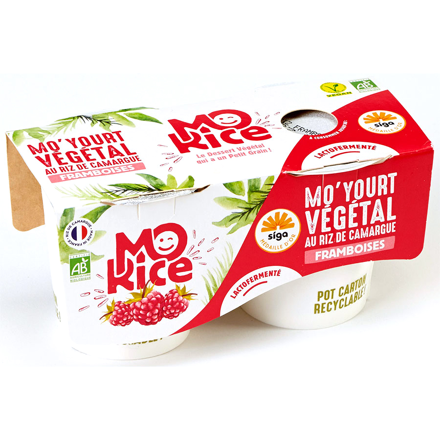 Mo’Rice Mo’yourt végétal framboises - 