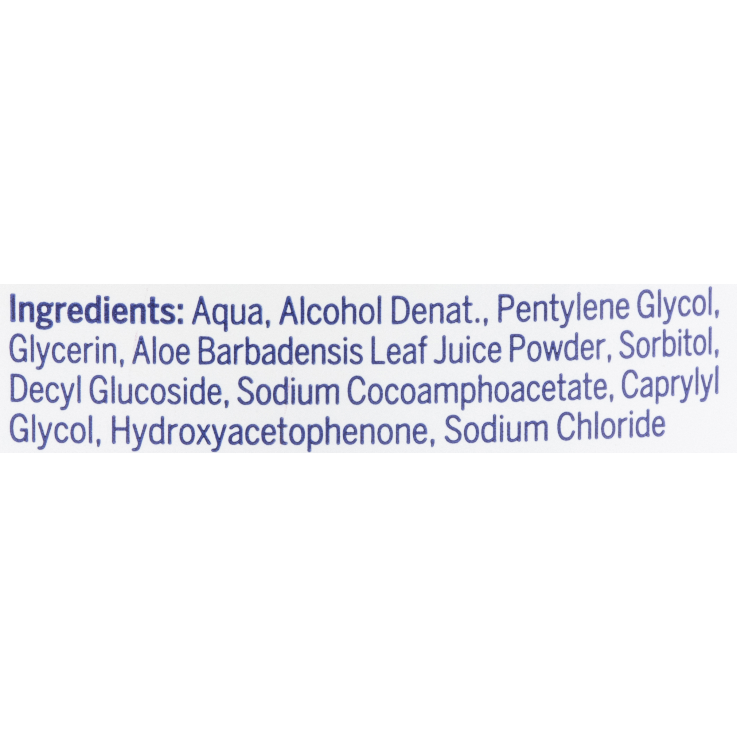 Nivea Naturally good - Eau micellaire aloe vera bio - Liste des ingrédients