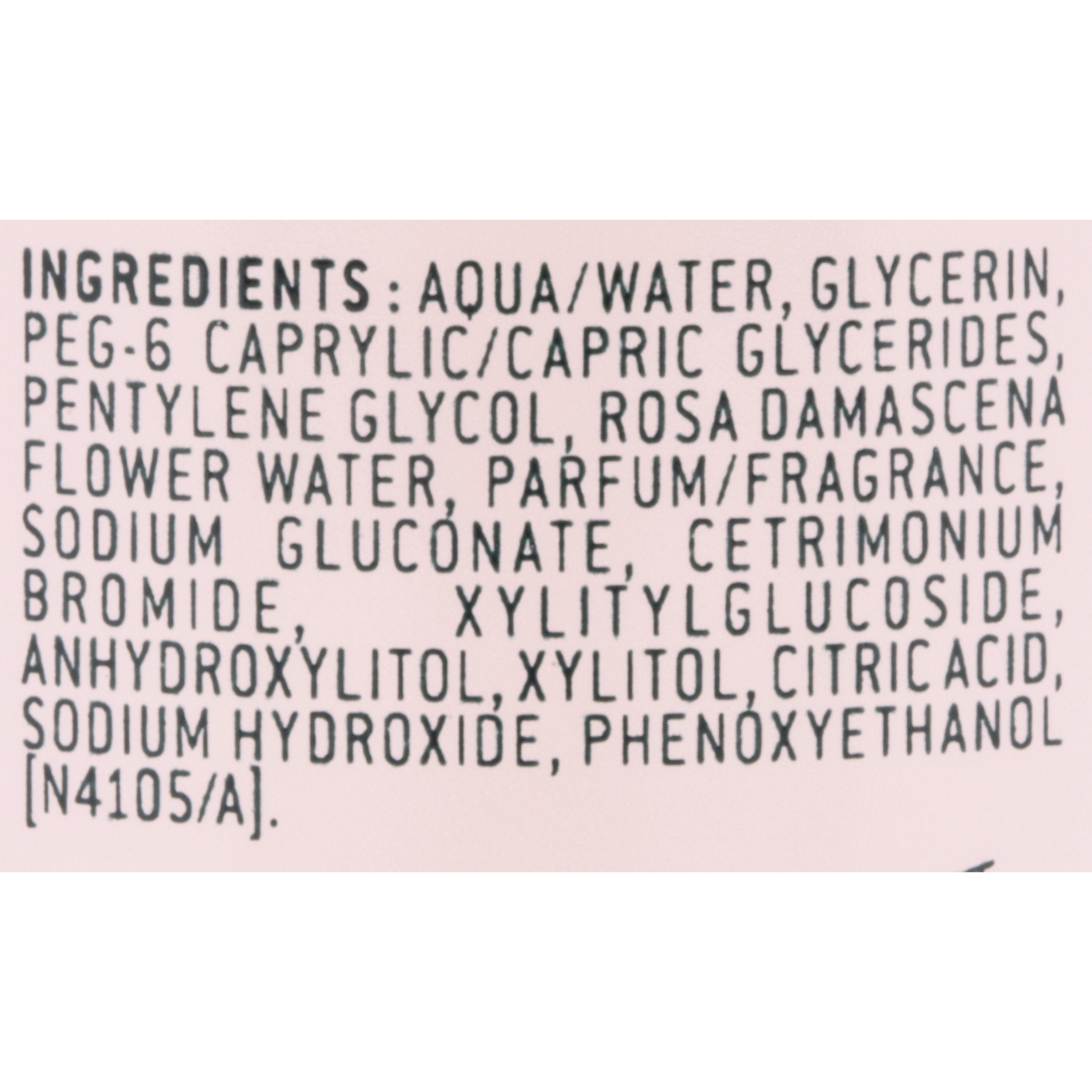 Nuxe Very rose - Liste des ingrédients