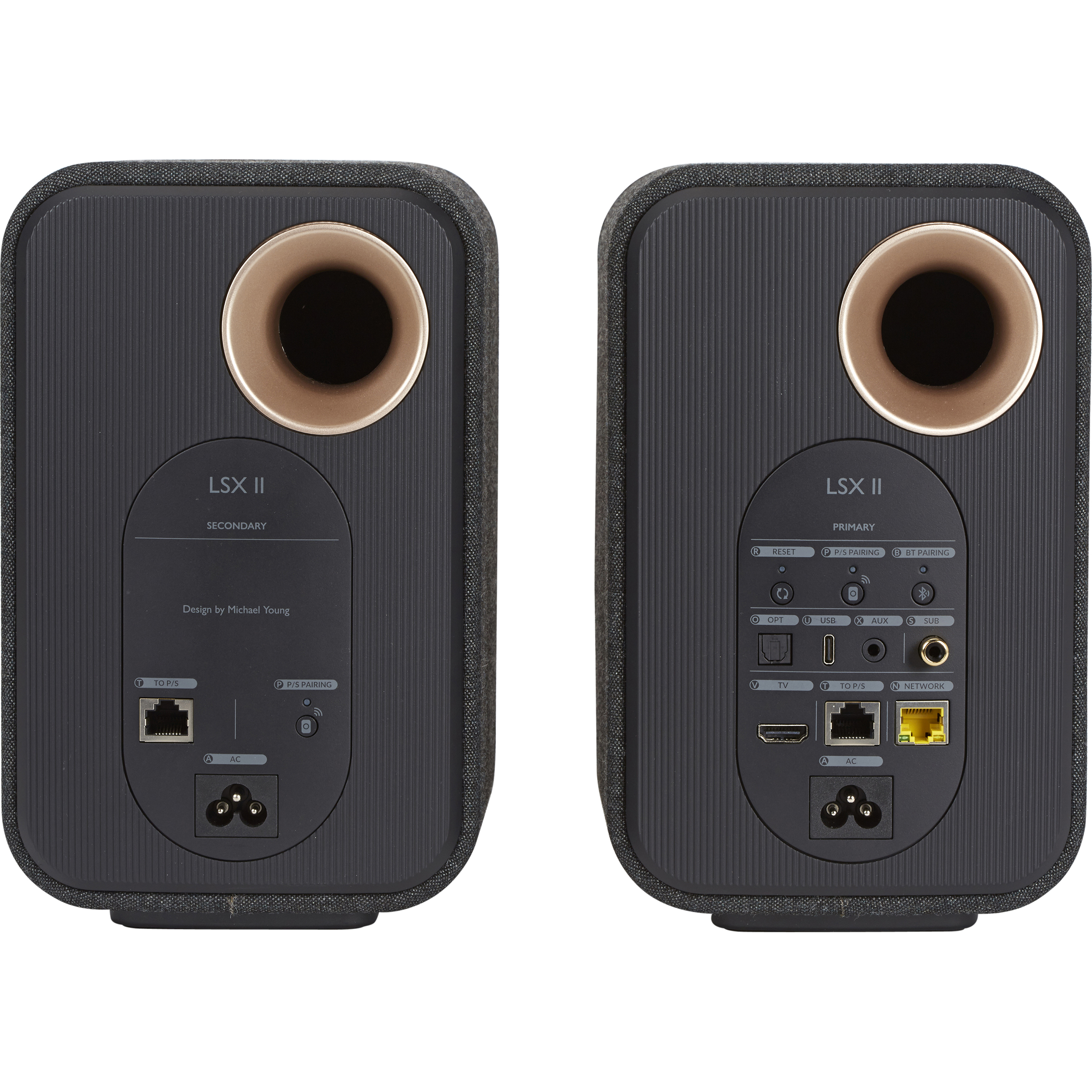 KEF LSX II (paire) - Connectique