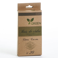 Gifi Green Cône d’encens bois de cèdre (20 cônes)
