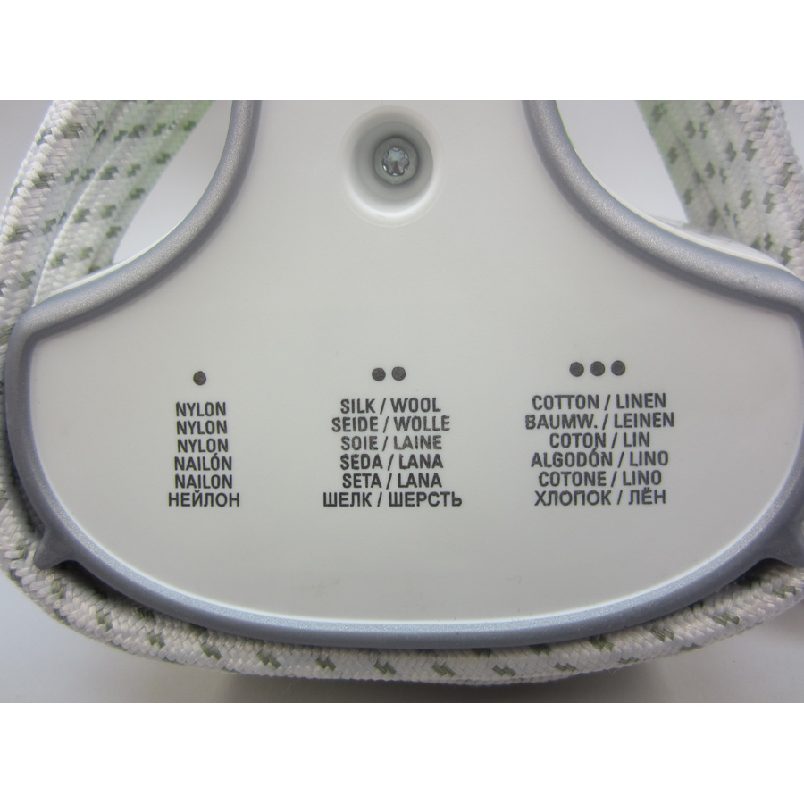 Rowenta DW9210D5 Ecosteam - Table de correspondance des symboles avec le textile
