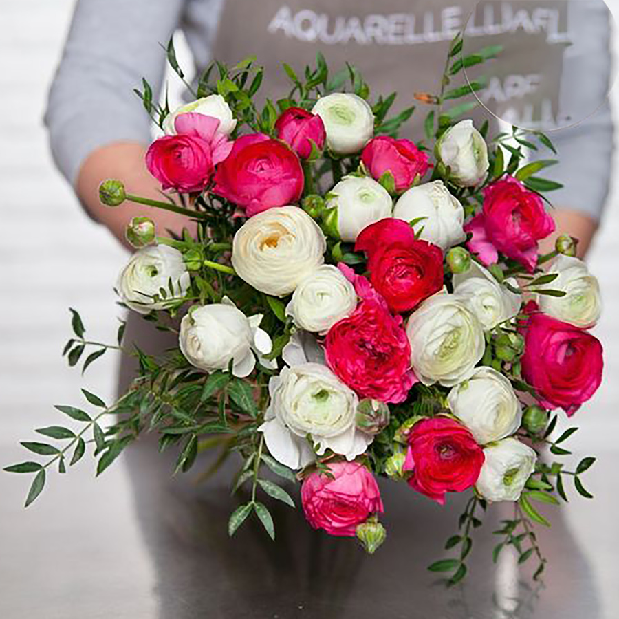 Aquarelle.com  - Photo du bouquet telle que présentée sur le site d'Aquarelle.