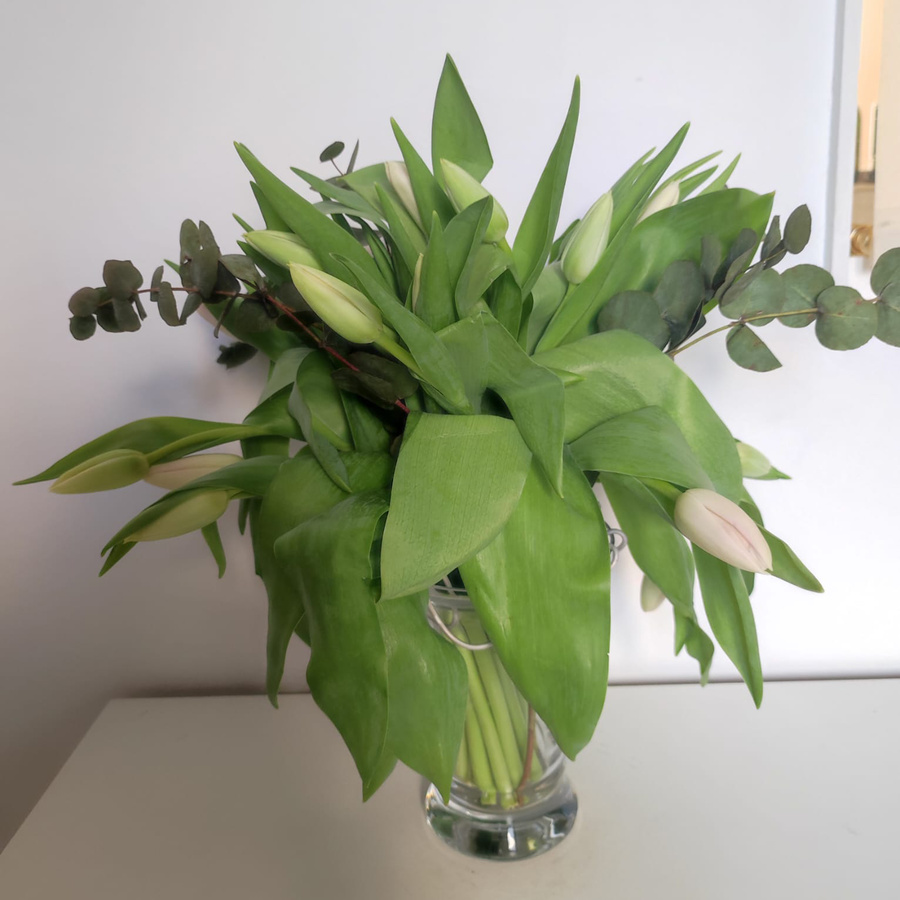 Lesfleursdenicolas.com  - Le bouquet de tulipes reçu lors de notre test.