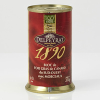 Delpeyrat 1890, bloc de foie gras de canard du Sud-Ouest avec morceaux