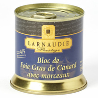 Larnaudie Prestige, bloc de foie gras de canard avec morceaux