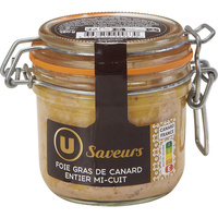 U Saveurs Foie gras de canard entier mi-cuit