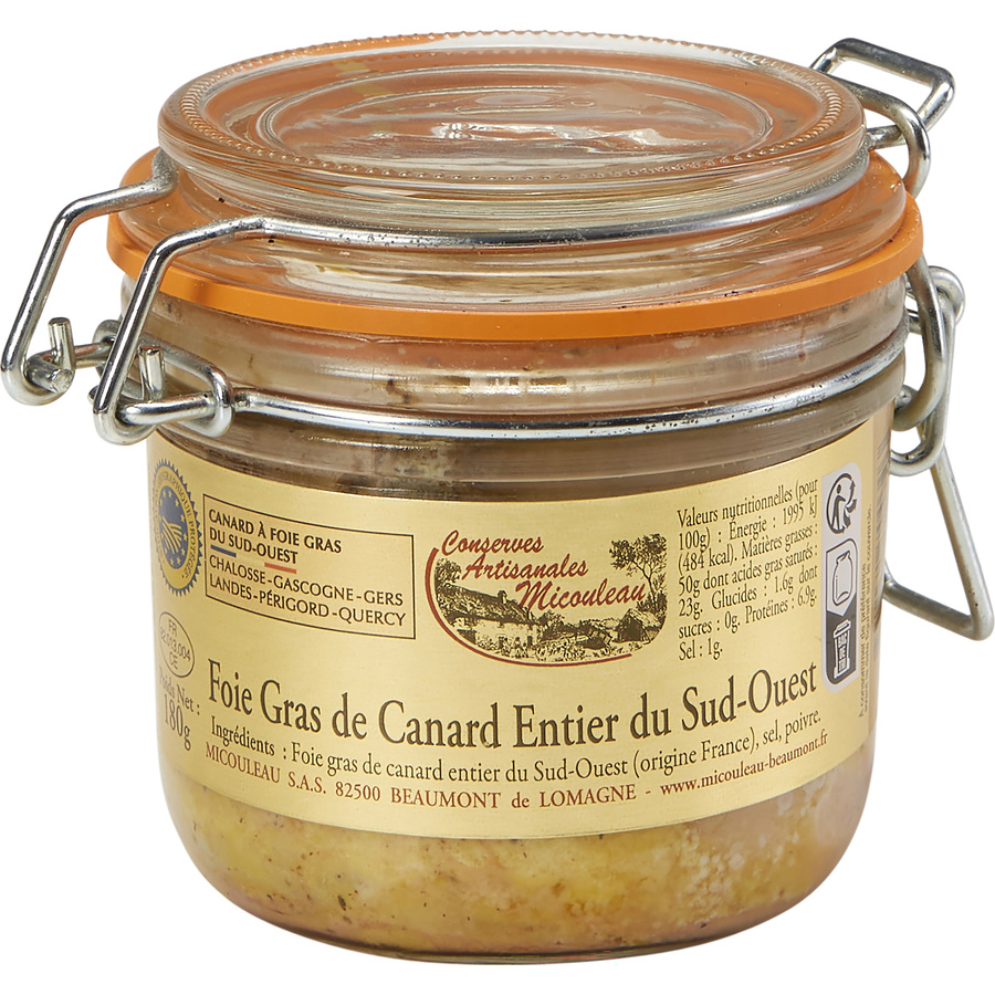 Conserves artisanales Micouleau Foie gras de canard entier du Sud-Ouest
