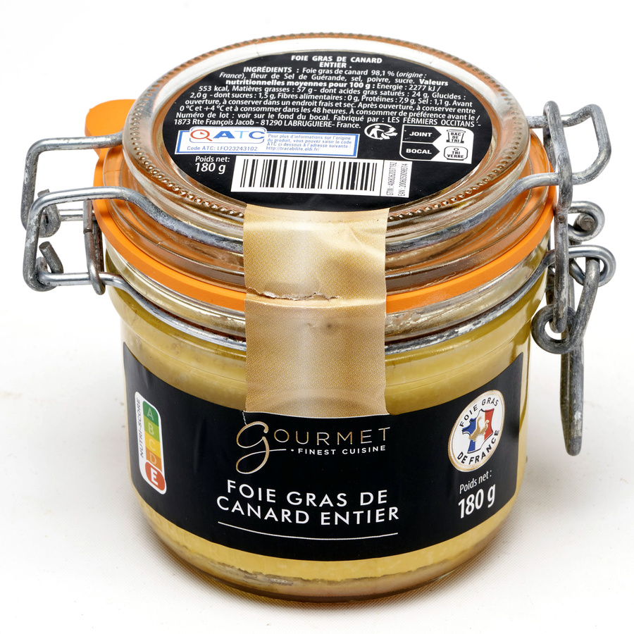 Gourmet finest cuisine (Aldi) Foie gras de canard entier