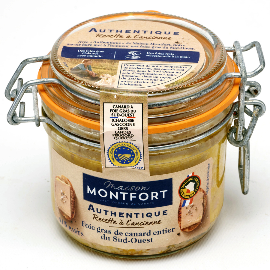 Maison Montfort Authentique - Recette à l'ancienne - Foie gras de canard entier du Sud-Ouest