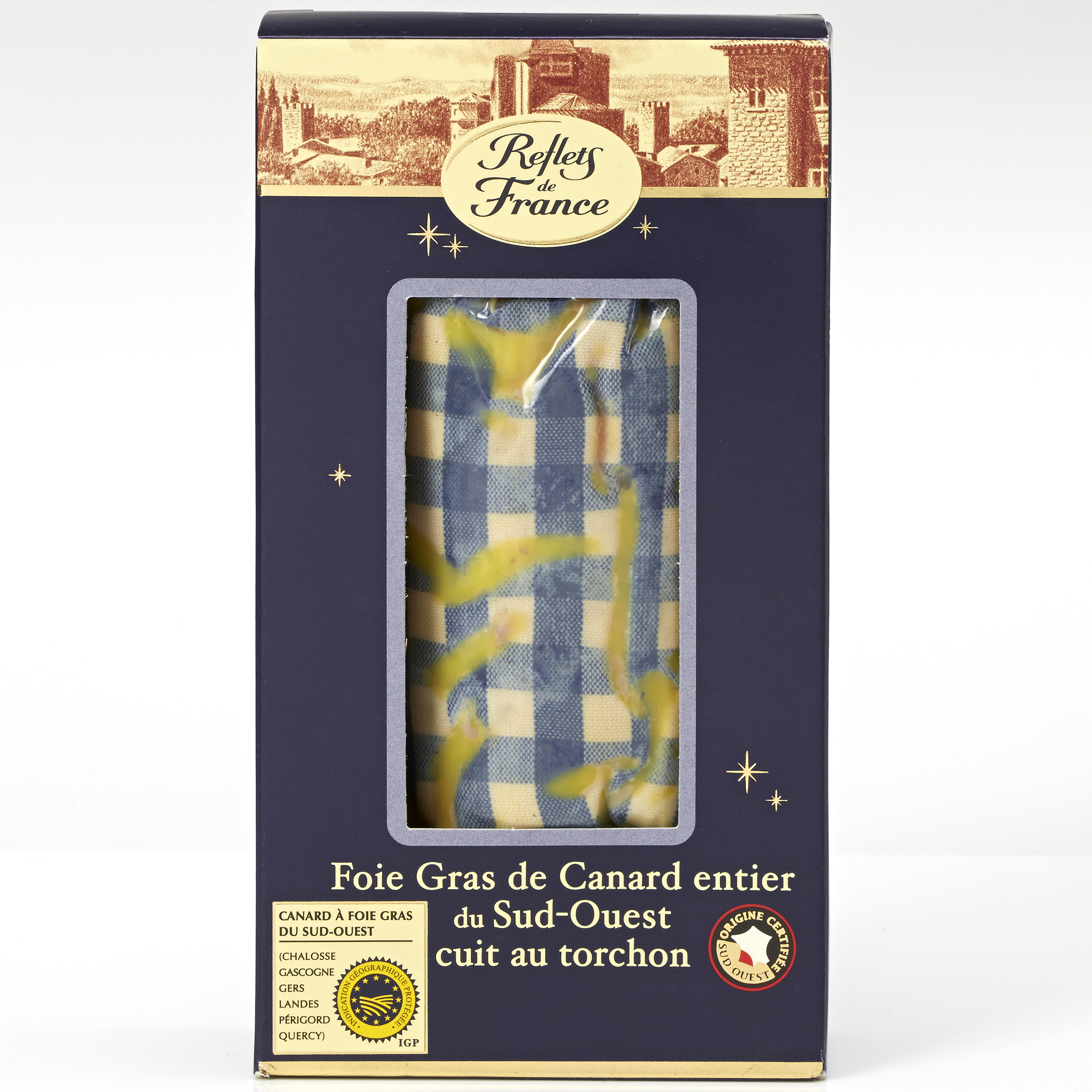 Reflets de France (Carrefour) Foie gras de canard entier du Sud-Ouest cuit au torchon