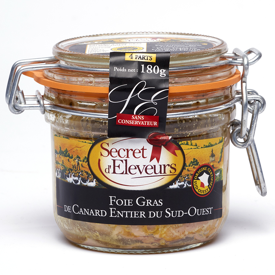 Secret d'éleveurs Foie gras Sud-Ouest à la fleur de sel de Guérande - 