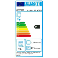 Miele H 2265-1 BP - Étiquette énergie