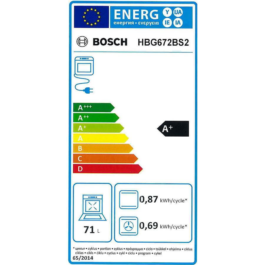 Bosch HBG672BS2(*53*) - Étiquette énergie