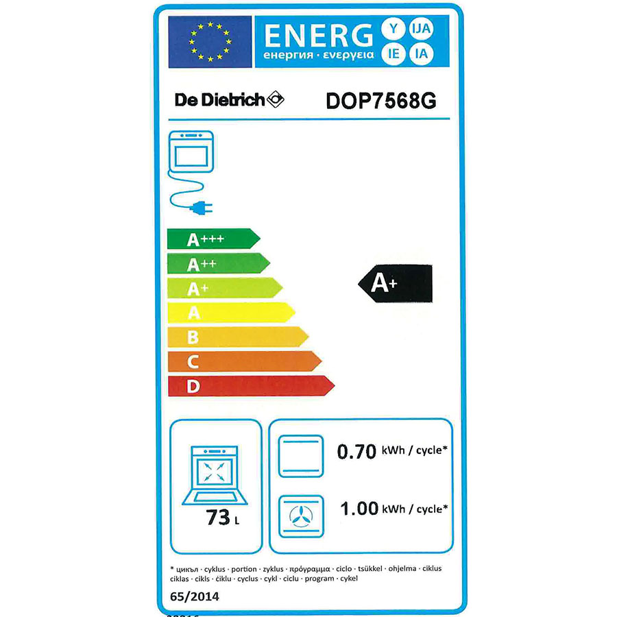 De Dietrich DOP7568G(*56*) - Étiquette énergie