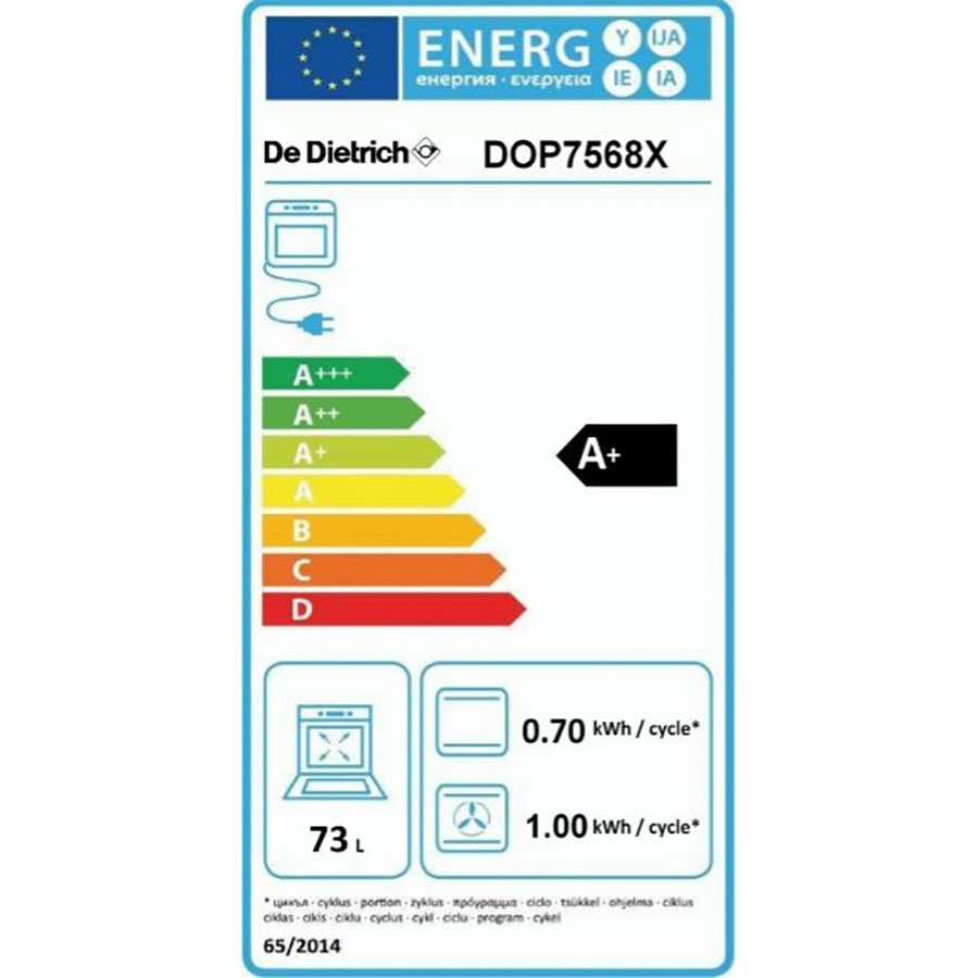 De Dietrich DOP7568X(*57*) - Étiquette énergie