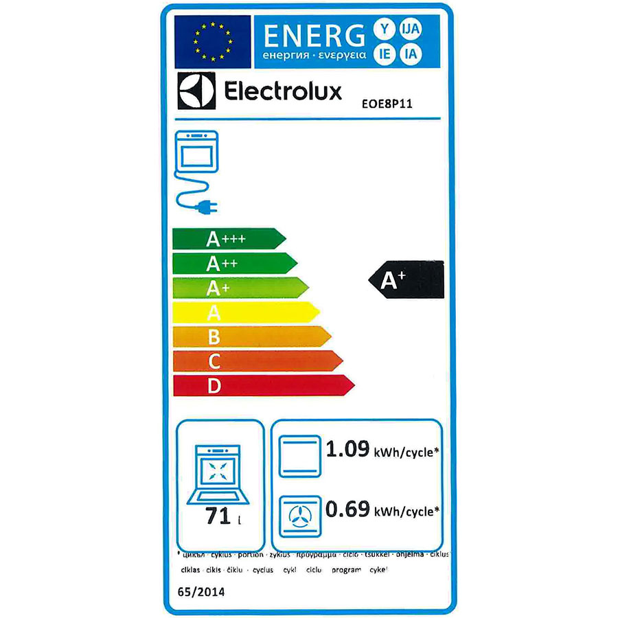 Electrolux EOE8P11W(*63*) - Étiquette énergie
