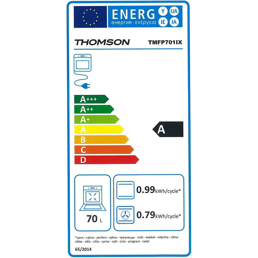 Thomson (Darty) TMFP701IX - Étiquette énergie