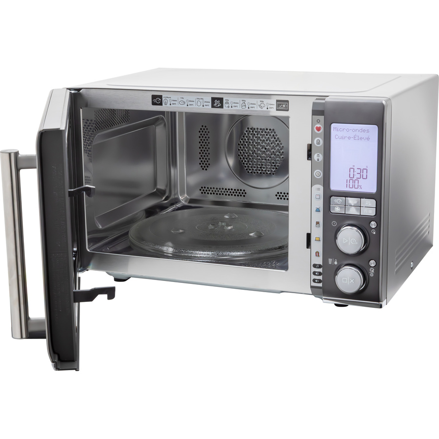 Sage SMO870BST4EEU1 Combi Wave 3 in 1 Inox - Vue porte ouverte