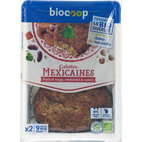Biocoop Galettes mexicaines haricot rouge, emmental & cumin