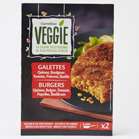 Carrefour Veggie Galettes quinoa boulgour tomate poivron basilic