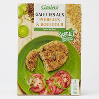 Casino Galettes aux poireaux et boulgour