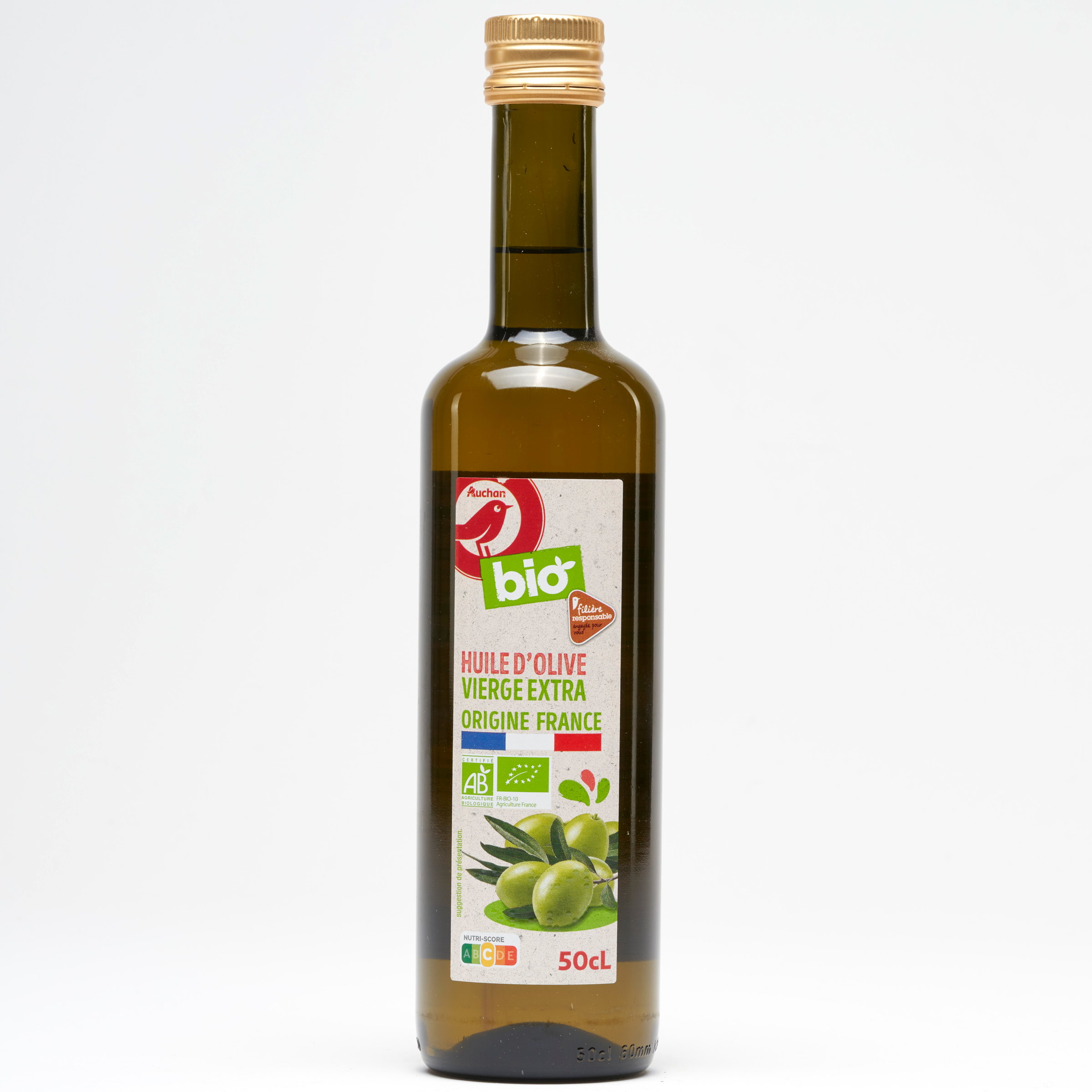 Auchan bio Huile d’olive vierge extra 