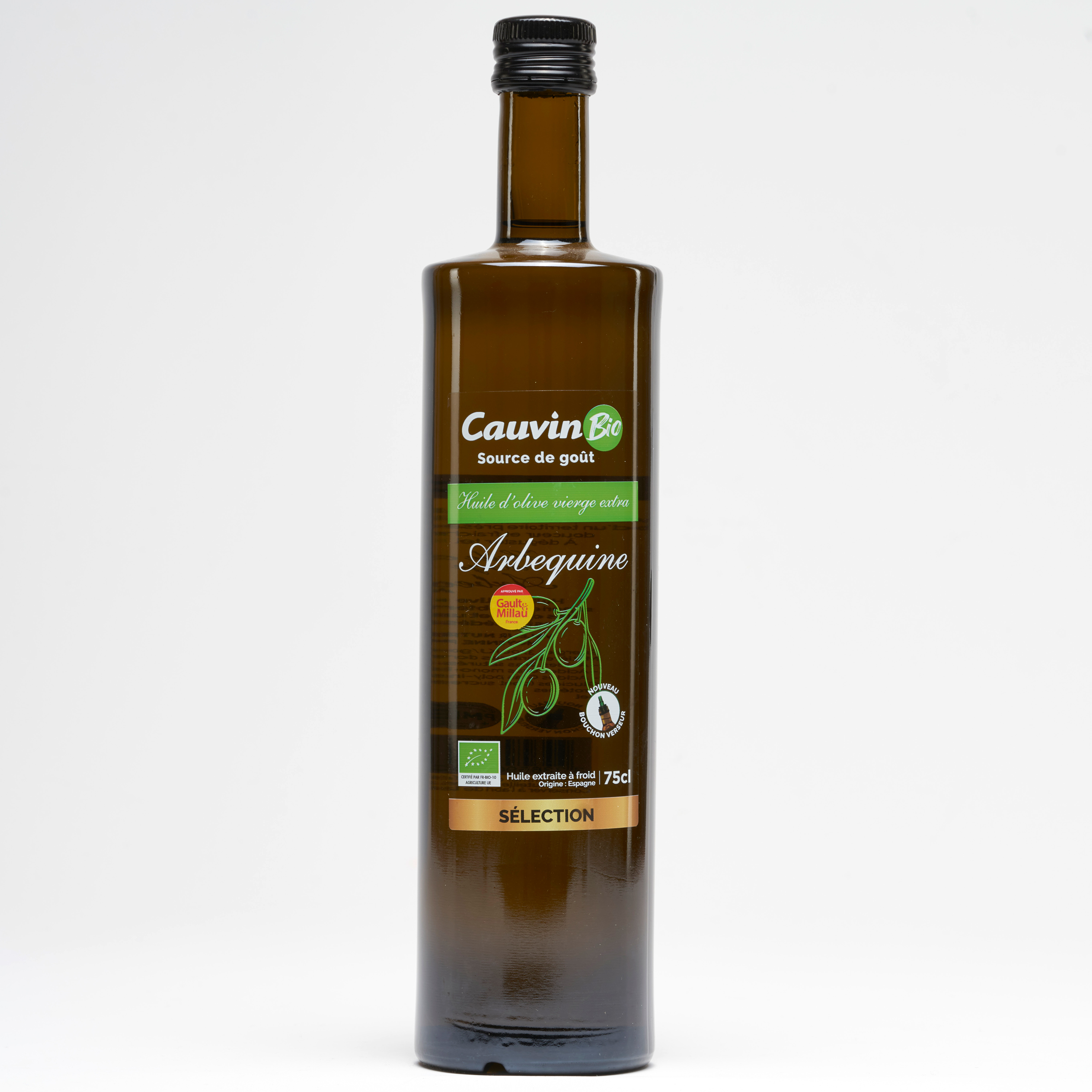 Cauvin bio Huile d’olive vierge extra Aberquine 