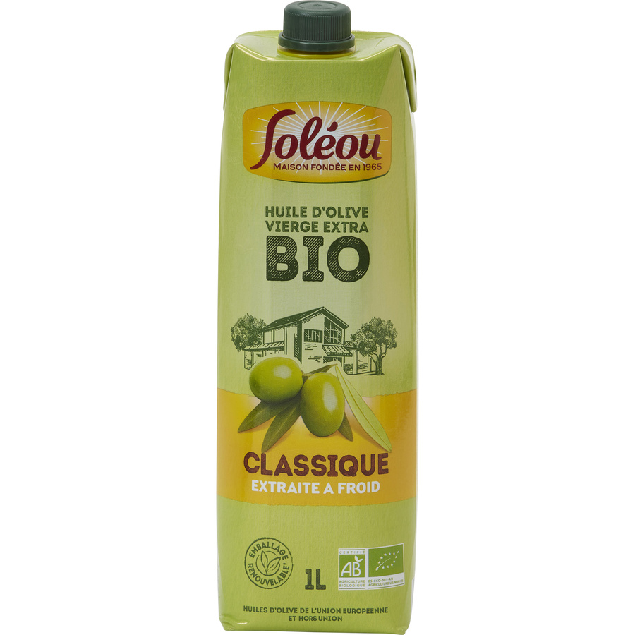 Soléou Huile d'olive vierge extra bio classique