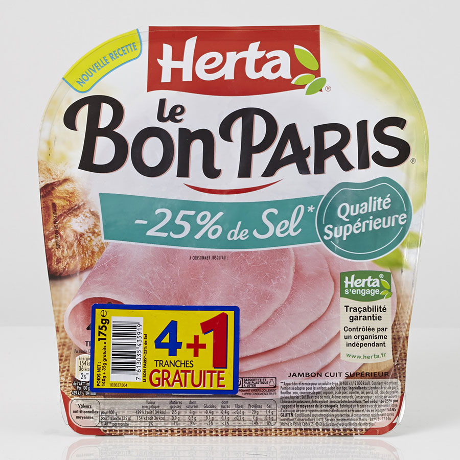 Herta Le Bon Paris -25% de sel - 